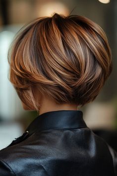 #blondehaircut #hairinspo #blondelife #hairgoals #blondebeauty #hairtrends #blondebombshell #haircutideas #blondelove #hairtransformation #blondehairdontcare #hairfashion #blondehairinspiration #haircutinspo #blondehairlove Bob Haircut Back View, Short Stacked Bob, Stacked Bob Haircuts, Short Stacked Hair, Short Stacked Bob Haircuts, Haircuts To Try, Stacked Haircuts, Chemo Hair, Chic Short Hair