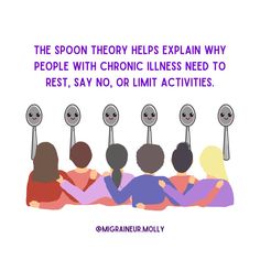 The Spoon Theory is one of the best ways to explain the constant energy balancing act that comes with chronic illness. Each spoon represents energy, and once they’re gone… that’s it. Small tasks can take more energy than you'd expect, so pacing yourself is key. 💜 How do you conserve your spoons? Drop your tips below—we’re all in this together. 💬 #SpoonTheory #ChronicIllness #SpoonieLife #EnergyManagement #InvisibleIllness #ChronicFatigue #SpoonieSupport #MigraineAwareness #ChronicPain #Self... Spoon Theory, Auto Immune, Energy Balancing, Spoonie Life, Energy Management, More Energy, Chronic Fatigue, Do It Right