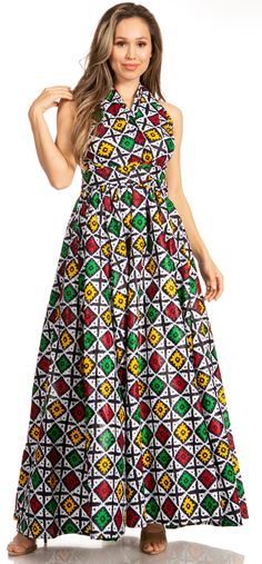 Dress For Everyday, Maxi Dress Coverup, Infinity Dress, African Prints, Dress Cover, Halter Style, Long Maxi, African Print, Floor Length