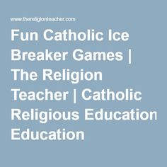 Middle School Icebreakers, Confirmation Retreat, Catholic Confirmation, Youth Group Activities, Catholic Crafts, Bible School Crafts, Ice Breaker Games