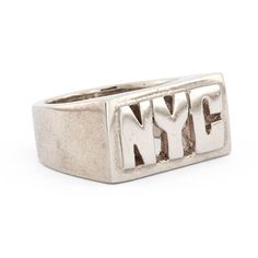 NYC Ring Nameplate Ring, Unisex Rings, Power Ring, Dope Jewelry, Classy Jewelry, Funky Jewelry, Jewelry Lookbook, Unisex Ring, Girly Jewelry