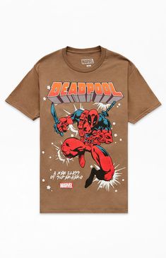 Marvel Deadpool T-Shirt Deadpool Shirt, Deadpool T Shirt, Pacsun Mens, Incentive Programs, Anti Hero, My Mobile Number, Marvel Deadpool, New Class, Top Graphic Tees