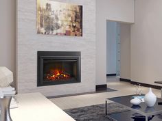 SimpliFire 35-in Electric Fireplace Insert - SF-INS35 Unused Fireplace, Built In Electric Fireplace, Wall Mount Fireplace, Gas Fireplace Insert, Mounted Fireplace, Electric Fireplaces, Room Heater, Old Fireplace, Electric Fireplace Insert