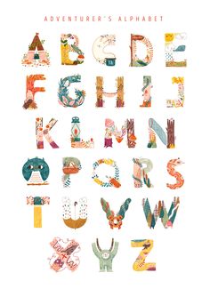 the alphabet is made up of different types of letters