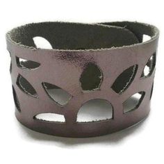 Gunmetal- Dark Silver Leather Cuff Bracelet. Reclaimed Leather wrist band. Sunflower bracelet. - Handmade Recycled Glass Jewelry Sunflower Bracelet, Van Gogh Sunflowers, Leather Cuff Bracelet, The Sunflower, Wrist Band, Leather Cuffs Bracelet, Leather Cuffs, Recycled Glass, Glass Jewelry