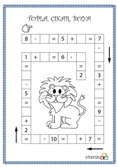 a printable worksheet for children to learn how to solve the missing numbers