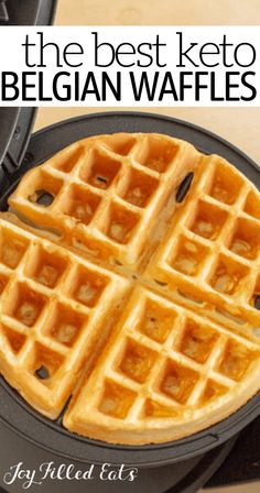 the best keto belgian waffles recipe is made with only three ingredients and ready in minutes