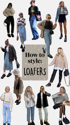 Loving all of these looks! Loafers Outfit Winter, Casual Loafers Outfit, How To Style Loafers, Style Loafers, Loafers Outfit, Casual Outfit Inspiration, Winter Work, Cold Outfits