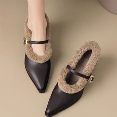 Shipping: Worldwide Express Shipping AvailableDelivery time: 7-15Days Fast ShippingReturns: Fast refund, 100% Money Back Guarantee. Glass Heels, Wool Shoes, Shoes Retro, Brown Leather Shoes, Shoes Brown, Jane Shoes, Sneaker Heels, Mary Jane Shoes, Heel Shoes