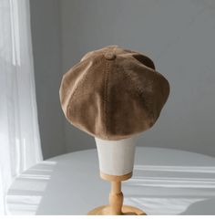 Slouchy Velvet Newsboy Cap for Women.