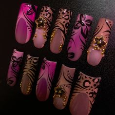 Extreme Nails Designs, Luv Nails, Queen Nails, Retro Nails, Hippie Nails, Goth Nails, Pretty Gel Nails, Really Cute Nails