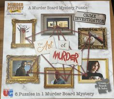 Puzzle Party, Case File, Mystery Party, Framed Photo Collage, Newspaper Article, Gallery Owner, Trunk Or Treat, Puzzle Set, Puzzle Board