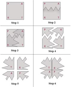 the steps to make an origami paper snowflake