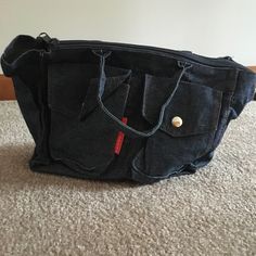 Great Condition. Never Used. Vintage. Zipper Works Great. Some Folds Due To Storage But Can Be Easily Washed In The Machine! Casual Denim Zipper Pouch Bag, Teen Vogue, Denim Bag, The Machine, Mini Bags, Mini Bag, Diaper Bag, Color Blue, Bag Lady