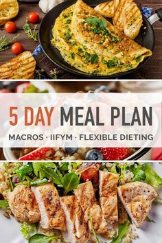 Iifym Meal Plan, Pasti Fit, Meal Plan Recipes, 5 Day Meal Plan, Macro Meal Plan, 200 Calorie, Macros Diet, Day Meal Plan, Breakfast Low Carb