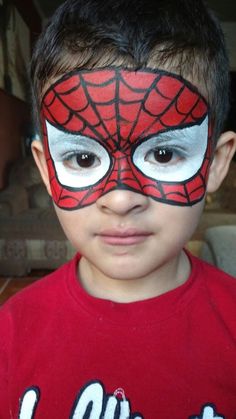 Spiderman Face Painting, Spider Man Face Paint, Spiderman Makeup, Face Painting Tutorials