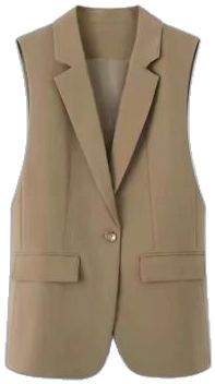 Fall Vest With Notch Lapel And Button Closure, Fall Vest With Notch Lapel And Buttons, Single Breasted Notch Lapel Vest For Fall, Elegant Single Breasted Vest For Fall, Fall Vest With Single Breasted Notch Lapel, Fall Single Breasted Vest With Notch Lapel, Fall Single-breasted Vest With Notch Lapel, Fall Office Vest With Button Closure, Elegant Single Breasted Winter Vest