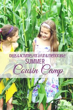 Cousin Camp Ideas, Camping Games, Camping Checklist, Blogs To Follow