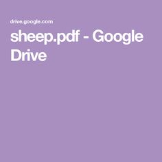 the text sheeppdd - google drive is shown in white on a purple background