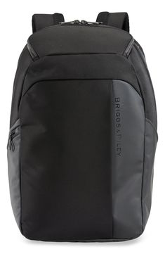 For the terminal or the gym, this backpack fits right into an overhead compartment and has smart organization for your busy life. A padded mesh back panel promotes breathable comfort, and a SpeedThru pocket lets you access the interior of the bag more easily at security checkpoints. Style Name:Briggs & Riley Zdx Cargo Backpack. Style Number: 6118731. Available in stores. Functional Black Standard Backpack Luggage, Black Nylon Gym Bag Backpack, Black Mesh Bag For Outdoor Activities, Black Mesh Bags For Outdoor Activities, Black Backpack Luggage For Commuting, Functional Black Backpack With Anti-theft Pocket, Black Nylon Backpack With Anti-theft Pocket, Modern Nylon Sports Backpack, Functional Nylon Gym Bag Backpack