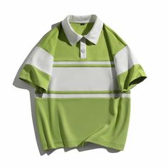 Men's Color Block Striped Polo Shirt
Features：

 	Product ID:SP0100
 	Material:Polyester,Spandex
 	Season:Spring,Summer,Autumn,Winter
 	Color:Green,Beige,Black,Gray Green

Size Chat： Sporty Green Polo Shirt For Summer, Sporty Green Summer Shirt, Green Crew Neck Polo Shirt For Summer, Casual Green Polo Shirt For Summer, Green Short Sleeve Polo Shirt For Summer, Slim Blazer, Polo Shirts For Men, Fitted Blazer Jacket, Ripped Jeans Men