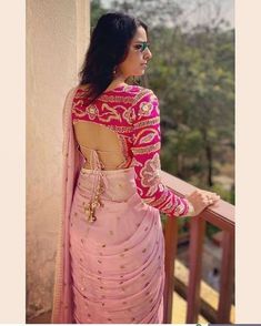 20 Trendy & Sexy Full Sleeve Blouse Designs To Make A Fashion Slides Outfit, Backless Blouse Designs, Blouse Back Neck Designs, Indian Saree Blouses Designs, Silk Saree Blouse Designs