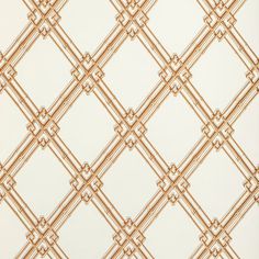 Purchase BR-69411.4 Treillage De Bambou GoldLattice/Scrollwork by Brunschwig & Fils Wallpaper Walls Could Talk, Stencil Patterns, Trellis Pattern, Fabric Houses, Pierre Frey, Color Studies, Master Bed, Gold Fabric, Pattern Names