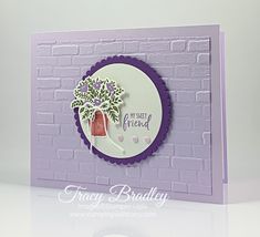 a card made with the stampin'it up kit