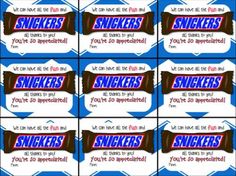 candy bar wrappers with the word snickkers on them