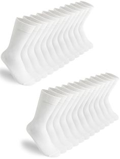 PRICES MAY VARY. [ GOOD COTTON GOOD SOCKS ] Women's crew socks are made of high-quality cotton, not too thick or thin material to keep your feet warm and breathable. The cotton socks for women ensure comfy womens white socks fit for all-day wear. [ SUITABLE SIZE ] DOKUTOKU calf socks for women are free size, suitable for women US size 6 to 9. These socks for women have very good elasticity, comfortable to fit your feet but will not strangle your feet. These cotton and moisture-wicking socks will Moisture Wicking Socks, Women Crew Socks, Socks For Women, White Socks, Calf Socks, White Sock, Cotton Socks, Cool Socks, Socks Women