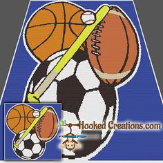 an image of a basketball and soccer ball on a blue background with the words hooped cranios com