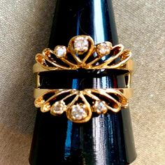 14kt Yellow Gold Diamond Guard Set With (2) 2.2 Mm Round Diamonds And (4) 1.5 Mm Round Diamonds. .16ct Tdw Clarity Si2 Color I Appraisal $2500 Diamond Jewelry Rings, Exquisite Open Diamond Ring For Formal Occasions, Dazzling Hallmarked Yellow Gold Diamond Ring, Formal Open Diamond Ring With Vvs Clarity, Dazzling Gold Diamond Ring (hallmarked), Elegant Yellow Gold Diamond Ring Vs Clarity, Elegant Yellow Gold Diamond Ring With Vs Clarity, Exquisite Yellow Gold Diamond Ring For Formal Occasions, Exquisite Yellow Gold Diamond Ring For Formal Events