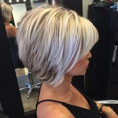 Short blonde hair Bob Hairstyles For Fine Hair, Haircut And Color, Hair Color And Cut, Short Blonde, Short Blonde Hair, Short Bob Hairstyles