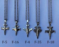 Silver Toned F22,F18, F16, Warthog, P51 Mustang Keychain - Etsy Pilot Gift Ideas, Plane Necklace, F 35 Lightning Ii, Jet Fighter Pilot, 밈 유머, Air Fighter, Pilot Gifts, Jet Fighter, Military Wife