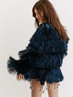 festival outfit ideas Tinsel Jacket, Eras Tour Outfits, Layered Fringe, Retro Band, Tour Outfits, Festival Shop, Festival Accessories