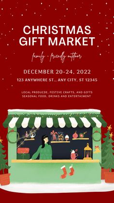 the christmas gift market is coming to town