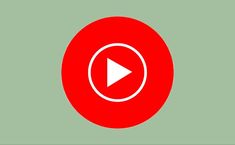 a red circle with a white play button in the center on a green background that says youtube