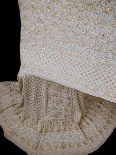 Bridal Wedding Lehenaga | Chikankari Lehenga Online Net Fabric