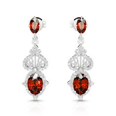 BOGO 40% OFF (Code: H40) Exquisite Ruby Red Earrings, Exquisite Red Ruby Earrings, Luxury Oval Ruby Earrings, Exquisite Oval Earrings With Elegant Design, Elegant Oval Pendant Earrings For Anniversary, Exquisite Red Earrings For Formal Occasions, Elegant Ruby Earrings For Valentine's Day, Elegant Garnet Teardrop Earrings, Elegant Garnet Earrings