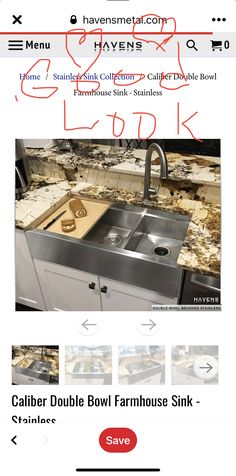 a kitchen sink that is missing the faucet and has been replaced to look like it