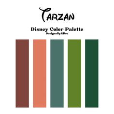 the color palette for disney's coloring book, which is available in several different colors