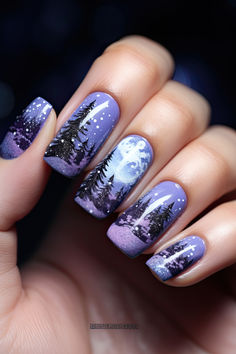 Frost Nails, Snow Nails, Crazy Nail Designs, Crazy Nails, Winter Nail Art, Winter Nail