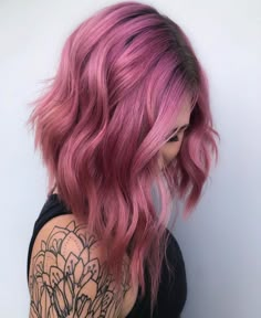 Rose Hair Color, Hair Color Crazy, Spring Hair Color, Hair Color Shades, Hair Color Purple, Fun Hair, Hair Color Blue, Rose Hair, Spring Hairstyles