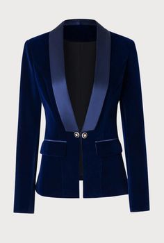 Women's Jackets, Blue jacket, Girls Tuxedo Design, Wedding Jacket, shawl lapel Dress, Women stylish coat, (PLEASE MEASURE YOUR CHEST AREA, CIRCUMFERENCE AROUND THE BROADEST PART OF YOUR CHEST, AND WAIST AREA WHERE YOU NORMALLY WEAR YOUR TROUSER OR 4 FINGER BELOW THE BELLY BUTTON, AND PICK YOUR SIZE ACCORDINGLY) PROVIDE YOUR HEIGHT AND WEIGHT IN THE PERSONALISATION BOX, WHILE PLACING THE ORDER. This black Women Fashion 2-piece suit With Matching  And Trousers for Men Is Perfect For Everyone Who L Satin Shawl, Latest Designer Dresses, Fitted Blazer Jacket, Navy Blue Blazer, Velvet Blazer, Versatile Outfits, Fitted Blazer, Long Sleeve Blazers, Casual Blazer