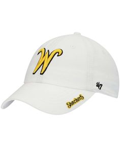 in stock White Sporty Hat With Curved Brim For Fan Gear, White Short Brim Hat For Sports, 47 Brand, Adjustable Hat, Clean Up, Baseball Hats, Pick Up, In Store, Buy Online