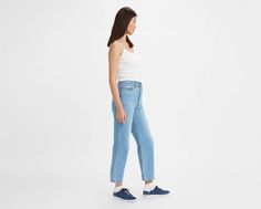 12.3 ounce Our highest high rise yet. Our Ribcage Straight jeans;with their soaring 14-inch rise;have become a waist-defining, leg-lengthening obsession. This fit will show off your figure and make you feel as amazing as you look. A versatile fit with a flattering high-rise Finished with a classic straight leg Hits at the ankle A waist-defining, leg-lengthening obsession Levi's Tapered Leg Jeans For Spring, Levi's High-rise Cropped Denim Jeans, Levi's High Rise Cropped Denim Jeans, Levi's High Rise Jeans For Spring, Levi's High Rise Spring Jeans, Spring High Rise Mom Fit Cropped Jeans, Trendy Levi's High Rise Cropped Jeans, Spring Medium Wash Levi's Cropped Jeans, Trendy High Rise Cropped Jeans By Levi's