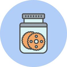 Cookies Jar Vector Icon 16492140 Vector Art at Vecteezy