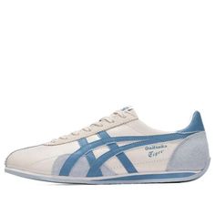 Onitsuka Tiger Runspark Shoes 'Cream Light Blue' 1183B480-250 - KICKS CREW Tiger Shoes, Cream Shoes, Shoes Blue, Shoes Collection, Blue Sneakers, Fashion Performance