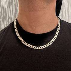 Real solid 925 sterling silver diamond-cut two-tone cuban chain necklace. Shop with us! White Cuban Link Chain Necklace, White Diamond Cut Cuban Link Necklace, White Cuban Link Chain Jewelry, Gold Cuban Link Necklace With Silver Chain, White Cuban Link Necklaces With Gold Chain, Diamond Cut Necklace, Hip Hop Chains, Cuban Chain Necklace, Chain Diamond