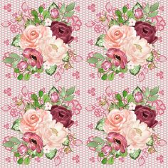 an image of flowers on a pink background